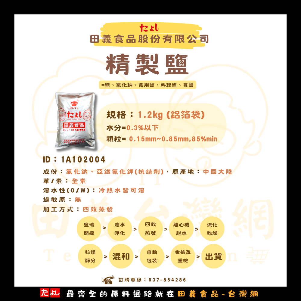 精製鹽